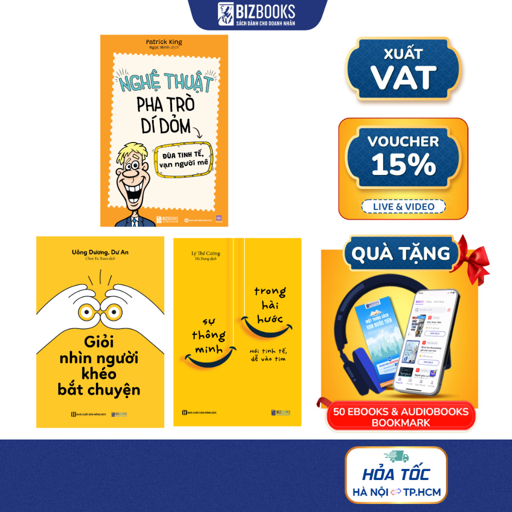 Sách Giao Tiếp Hài Hước Giỏi Nhìn Người Khéo Bắt Chuyện, Sự thông minh trong hài hước, Nghệ thuật pha trò dí dỏm