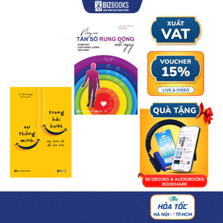 Combo 2 cuốn sách Bizbook-Nâng Cao Tần Số Rung Động Mỗi Ngày và Sách Sự Thông Minh Trong Hài Hước Nói Tinh Tế Dễ Vào Tim