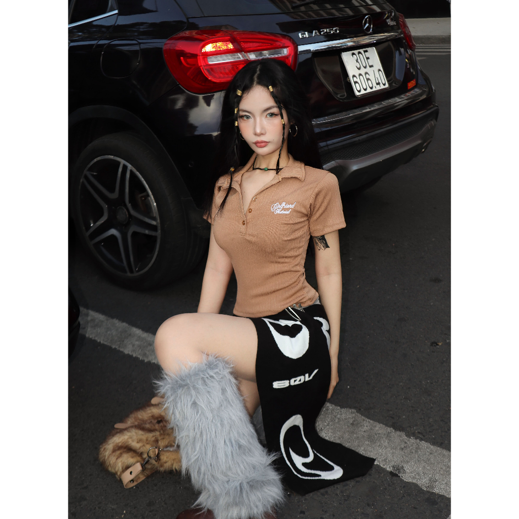 Áo Polo Body thun gân co giãn GIRL FRIEND FFCLUB