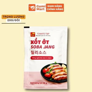Xốt Ớt Soba Jang Gói 20g Tomato T&P, Chấm Đồ Chiên Nướng, Tương ớt lên men, Tương chấm thịt- SJ20