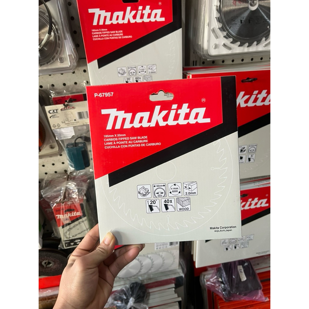 Lưỡi cắt gỗ 40 răng Makita (P-67957) 185 x 20 x 40T | Shopee Việt Nam