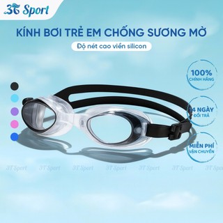 Kính bơi trẻ em chống mờ chống nước nhiều màu sắc lựa chọn tặng kèm 2 nút bịt tai KB-H2005