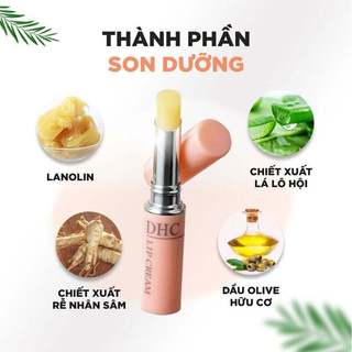Son Dưỡng Môi DHC Lip Cream Không Màu Hỗ Trợ Giảm Thâm Môi 1.5g