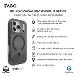 [iPhone 17 Series] Ốp lưng ZAGG Santa Cruz MagSafe/ MagSafe Kickstand chống sốc đến 4m, tăng cường bảo vệ Graphene — ảnh 4
