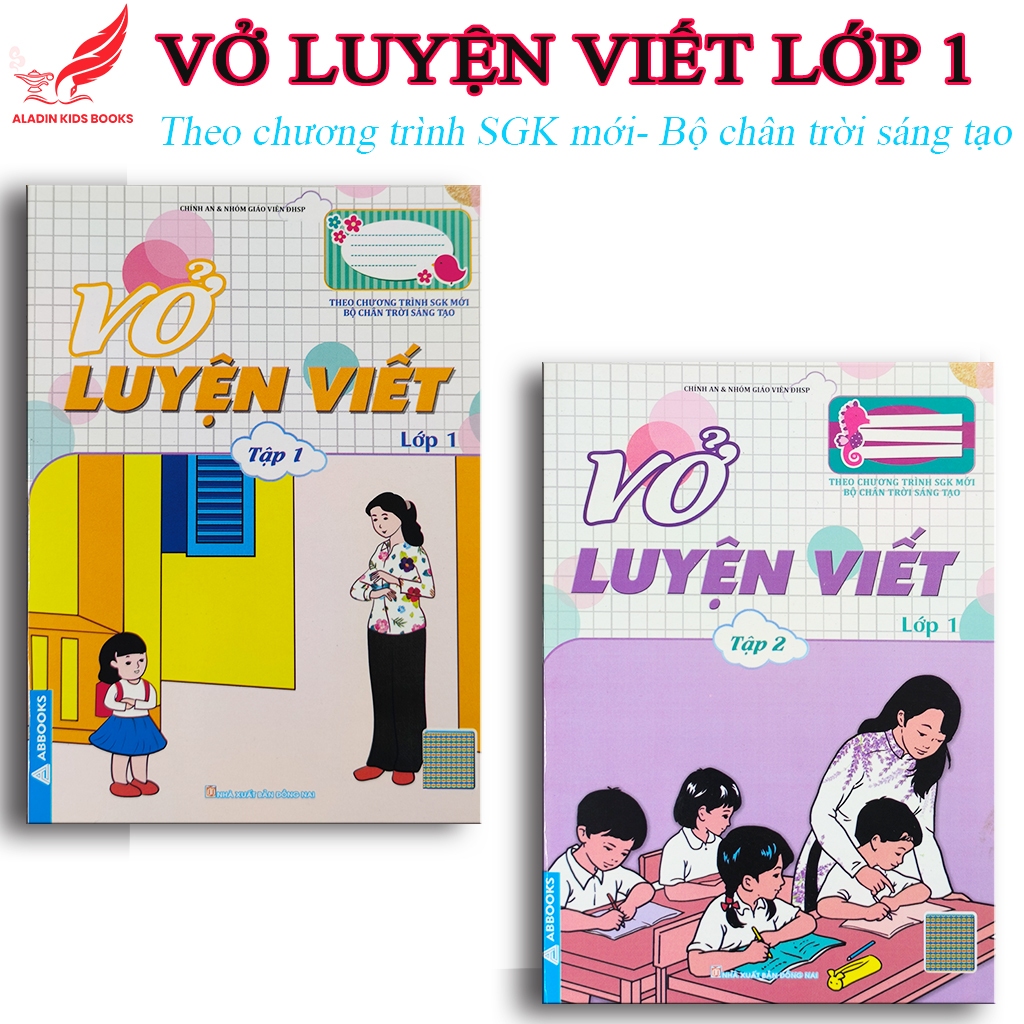 Sách- Bộ 2 Quyển Vở Luyện Viết Lớp 1 – Chân Trời Sáng Tạo (Tập 1 + Tập 2)  Theo Chương Trình SGK Mới