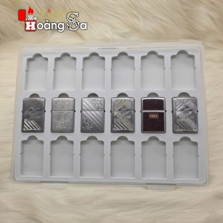 Hộp Nhựa Trưng Bày Zippo 18 Chiếc Cao Cấp | Kích Thước 31x23 cm