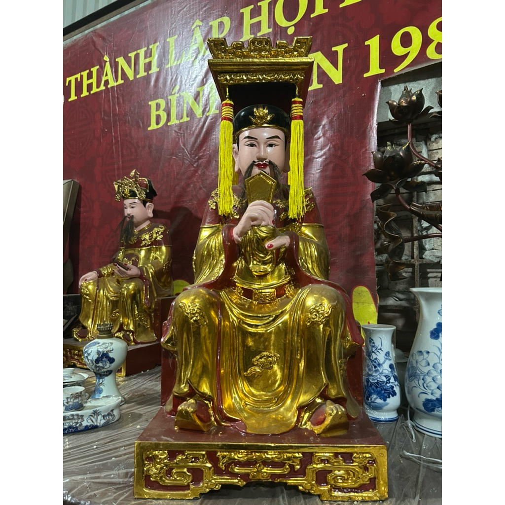 Tượng Vua cha Ngọc Hoàng gỗ mít Sơn son thếp vàng