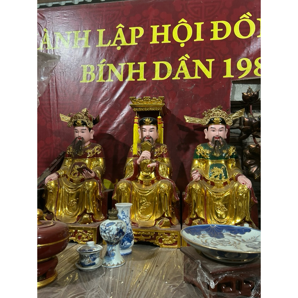 Tượng Vua cha Ngọc Hoàng gỗ mít Sơn son thếp vàng