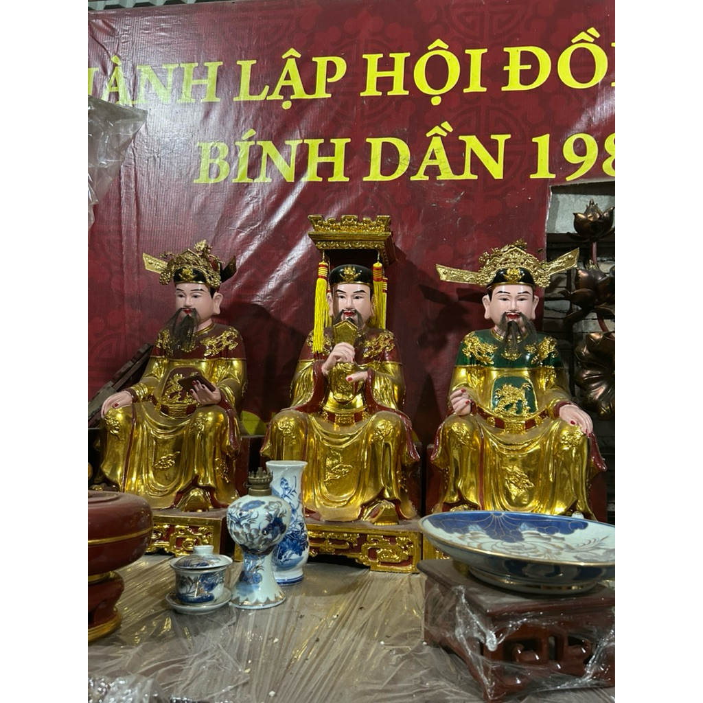 Tượng Vua cha Ngọc Hoàng gỗ mít Sơn son thếp vàng