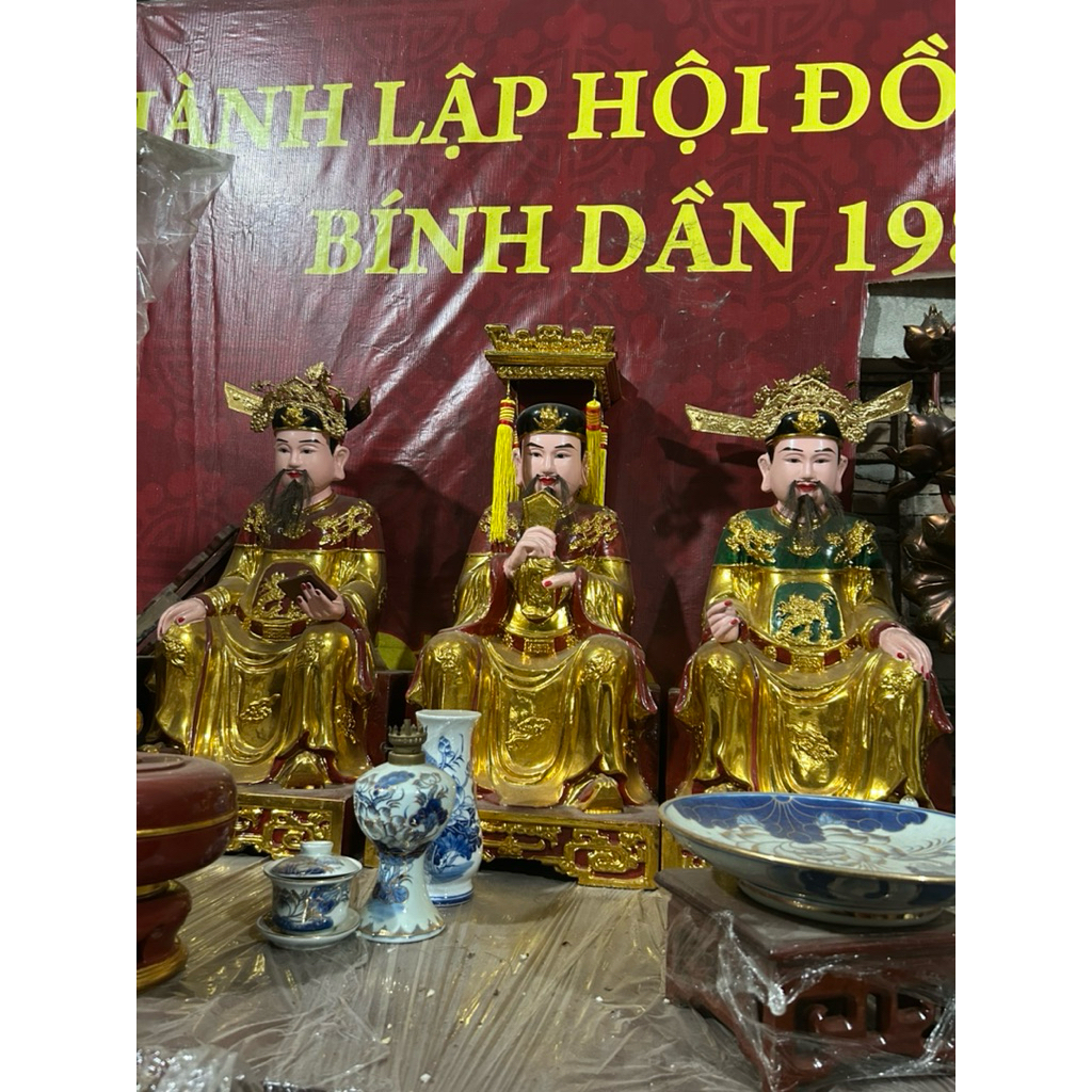 Tượng Vua cha Ngọc Hoàng gỗ mít Sơn son thếp vàng