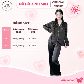 Đồ Bộ Pijama, TAY DÀI MÀU TRƠN, Đồ Ngủ Nữ, Đồ Ngủ Xinh. Quần Dài Có Túi. Vải Lụa Latin Cao Cấp.