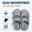 Dép da Corvin Earo quai ngang đôi 2 khóa da Microfiber đế đệm cao su form công thái học êm chân chống thấm thoáng mùi