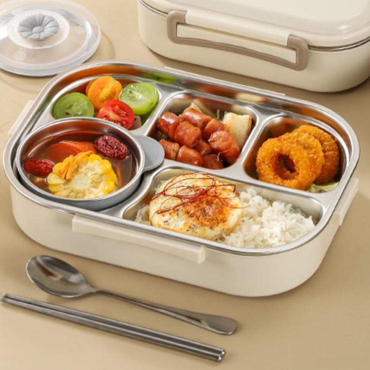 Hộp cơm văn phòng giữ nhiệt LUNCH BOX - Hộp cơm trưa inox 304 giữ nhiệt, dùng được cho lò vi sóng