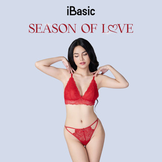 [SEASON OF LOVE] Quần lót Quần chip lọt khe dây một mảnh ren màu đỏ gợi cảm sexy iBasic PANW198