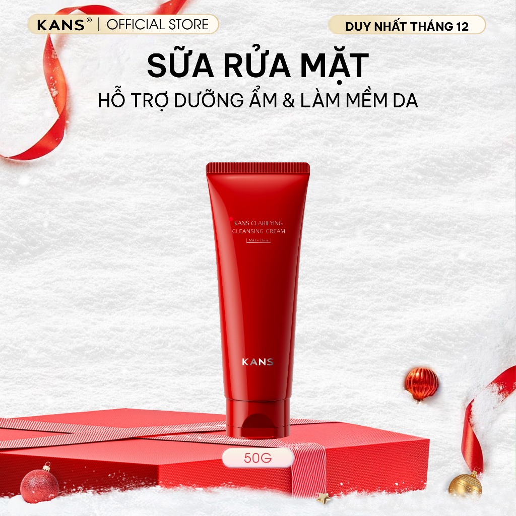 Sữa Rửa Mặt KANS Clarifying Cleansing Cream Dịu Nhẹ Sạch Sâu Dưỡng Ẩm Phù Hợp Cho Mọi Loại Da 100g