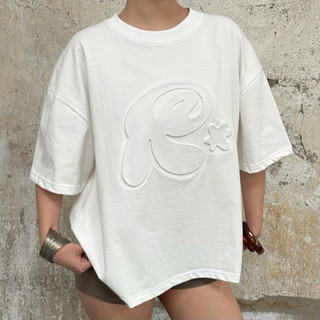 Áo thun dập nổi 3D REGODS form rộng unisex nam nữ cotton 255gsm cổ tròn - TEE SCULPTED REGODS