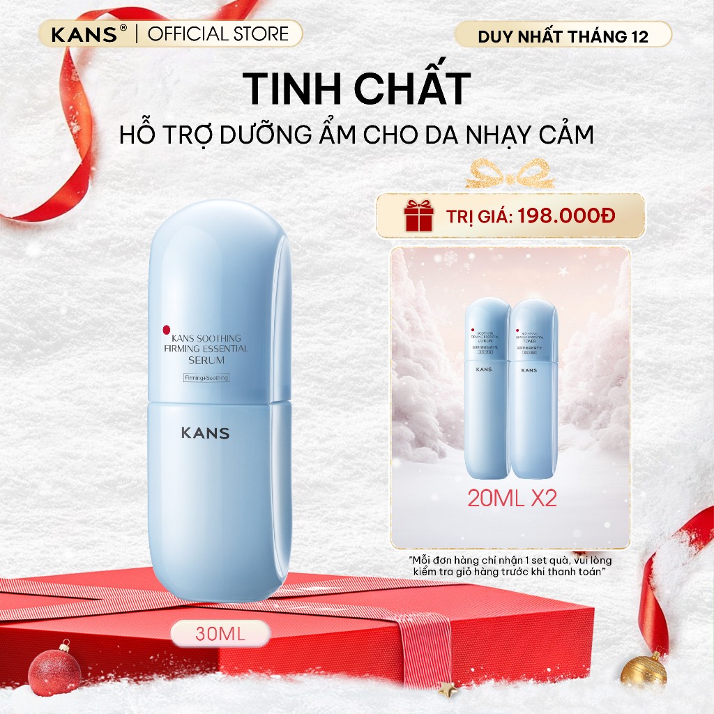 Serum Phục Hồi Da Cấp Ẩm Làm Dịu Cấp Tốc Dành Cho Da Nhạy Cảm KANS Soothing Firming Essential 30ml