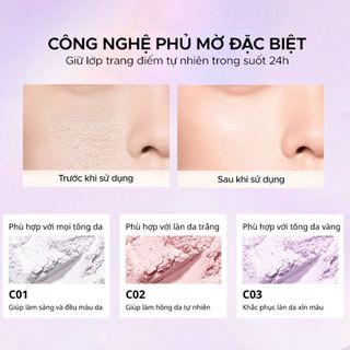 Phấn Phủ Dạng Bột COLORKEY Lasting Naturally - Occurring Loose Siêu Mịn Lâu Trôi 8g - Bebeau