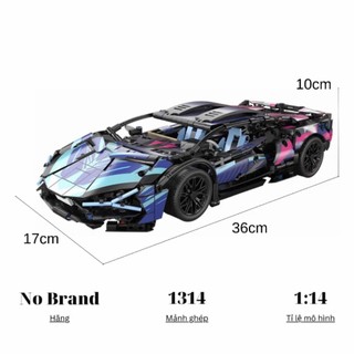 [Full Màu] Mô Hình Lắp Ráp Siêu Xe Lambo VIP Tỉ Lệ 1:14, Đồ Chơi Ôtô Điều Khiển Lắp Ghép Siêu Xe Quà Sinh Nhật BoboToys