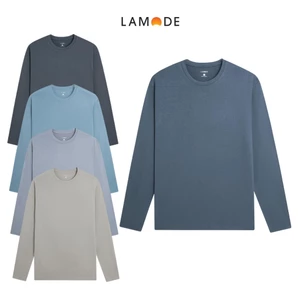 LAMODE Áo giữ nhiệt tay dài cổ tròn bambo thoáng mát co giãn nhẹ LLT001BZ