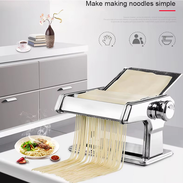 Máy cán bột 2 lưỡi dao làm bánh đa năng, phù hợp gia đình