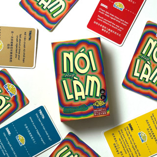 Bộ Boardgame Nói Hay Làm Tam Ngữ Việt - Anh - Trung Giải Trí Giúp Tìm Hiểu Và Gắn Kết Tình Bạn