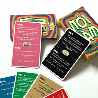 Bộ Boardgame Nói Hay Làm Tam Ngữ Việt - Anh - Trung Giải Trí Giúp Tìm Hiểu Và Gắn Kết Tình Bạn