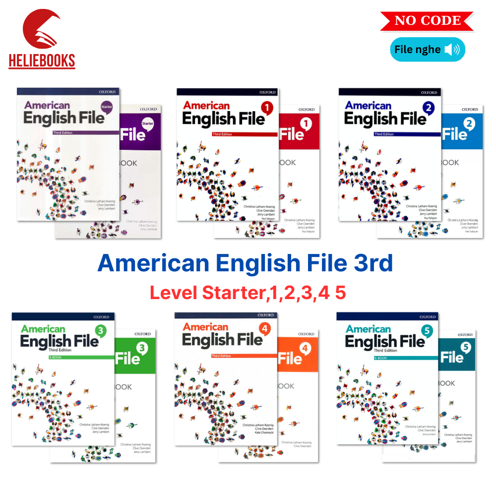 Sách - American English File 3rd - Level Starter,1,2,3,4,5 (KHONG CO ...