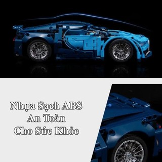 Mô Hình Lắp Ráp Siêu Xe Technic Bugatii Chiron Với 1388 Chi Tiết, Bộ Mô Hình Siêu Xe Xếp Hình Trí Tuệ Bảo Hành Bởi Bobo
