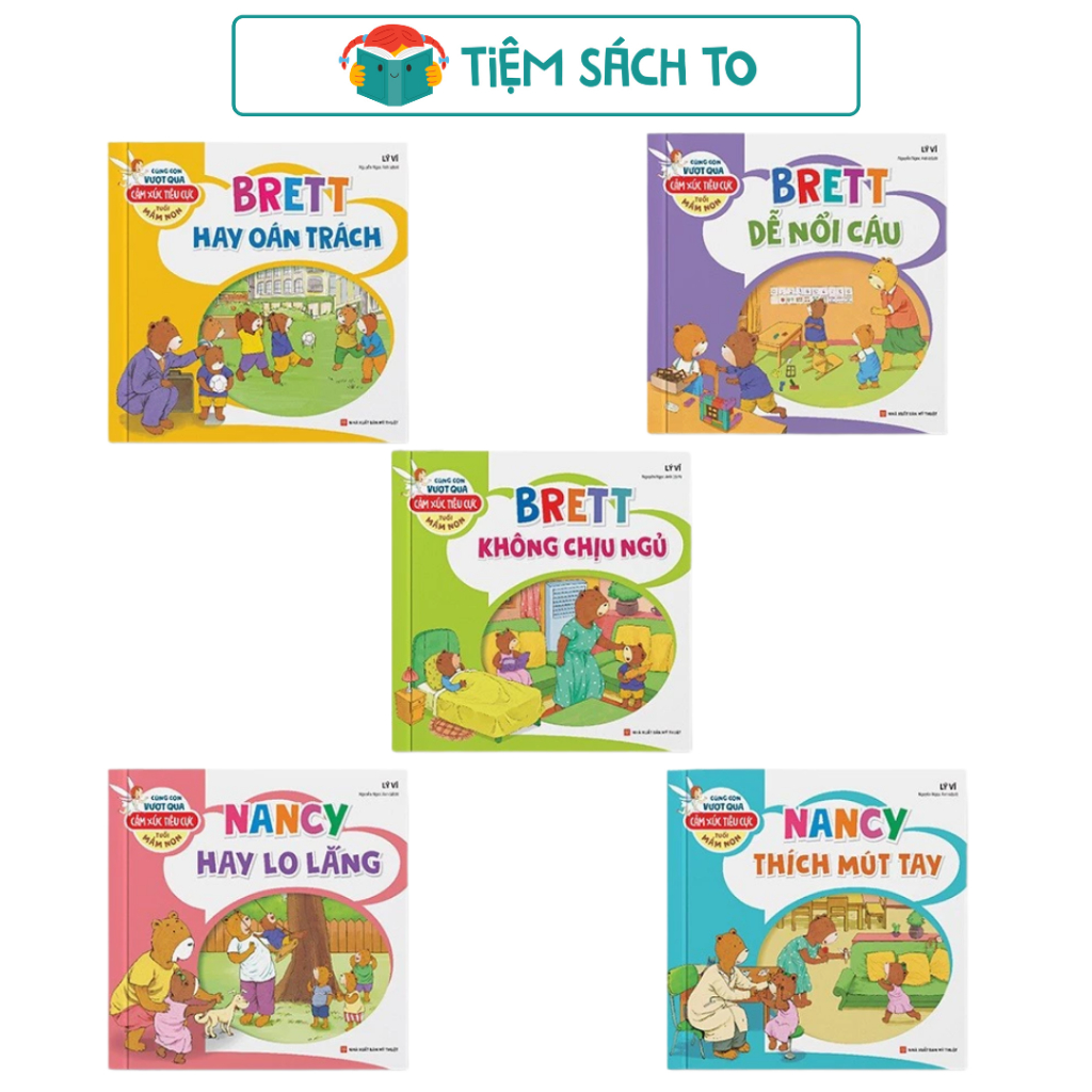 Sách: Combo Cùng Con Vượt Qua Cảm Xúc Tiêu Cực Tuổi Mầm Non (Trọn Bộ 5 Cuốn)