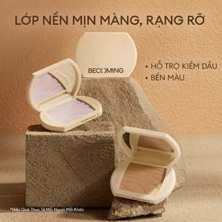 Phấn Phủ Dạng Nén BECOMING Hạt Phấn Mịn Màng Che Phủ Tự Nhiên 7.5g Hàng Chính Hãng - Bebeau