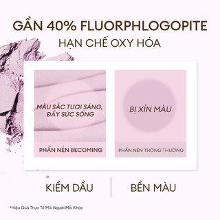 Phấn Phủ Dạng Nén BECOMING Hạt Phấn Mịn Màng Che Phủ Tự Nhiên 7.5g Hàng Chính Hãng - Bebeau