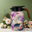 Ấm trà hoa dung tích 1500ml có tay cầm giả gỗ kèm lõi lọc trà tiện lợi