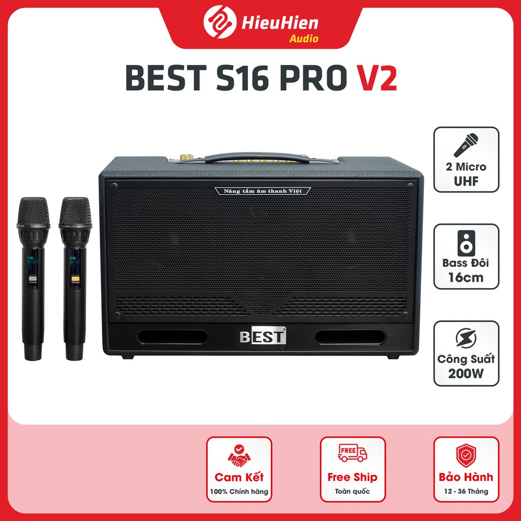 Loa karaoke di động BEST S16 Pro V2 Chính Hãng – Bản nâng cấp 2025 ...