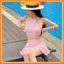 BIKINI DTD SWIMWEAR Đồ Bơi hai mảnh Họa Tiết Màu Tươi Trẻ, Không Lộ, Dễ Mix