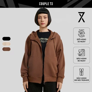 Áo Khoác Chống Nắng Nữ Couple TX Thun Chân Cua In Nhũ Nổi Special Play Logo Form Relax WOK 2060