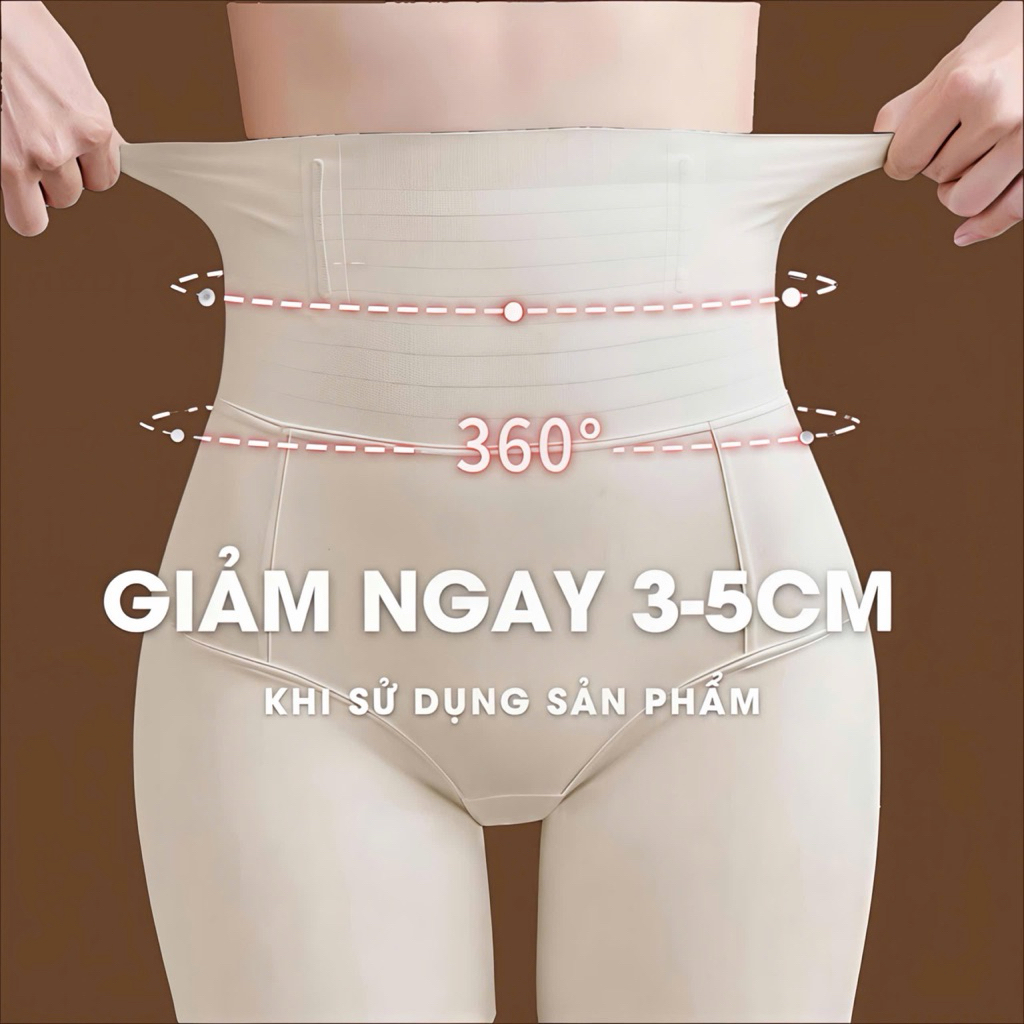 Quần gen bụng nịt bụng định hình cao cấp Heevy nâng mông thon gọn đùi, quần mặc trong váy chất liệu su đúc không lộ viền