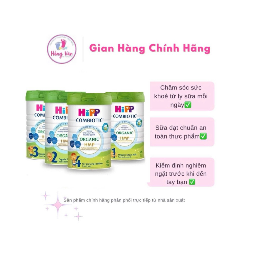{ Chính hãng} Sữa bột Hipp Combiotic cho bé số 1-2-3 ( 1 lon tặng 1 hộp bột)