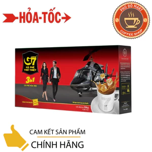 Cà Phê Sữa Hoà Tan G7 3in1 Hộp 21 gói vuông - Trung Nguyên (Mẫu mới )