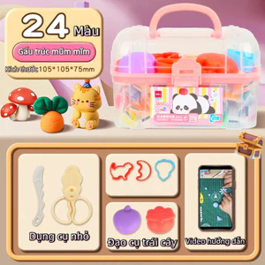 Đất Nặn Deli 12 24 Màu Siêu Nhẹ Mềm Mịn Không Mùi An Toàn Không Độc Hại Đất Sét Nhẹ DIY Thủ Công Đa Màu