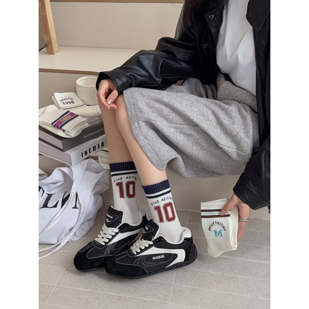 Vớ Tất Số 10 & M cổ cao Unisex phong cách thể thao, trẻ trung, năng động