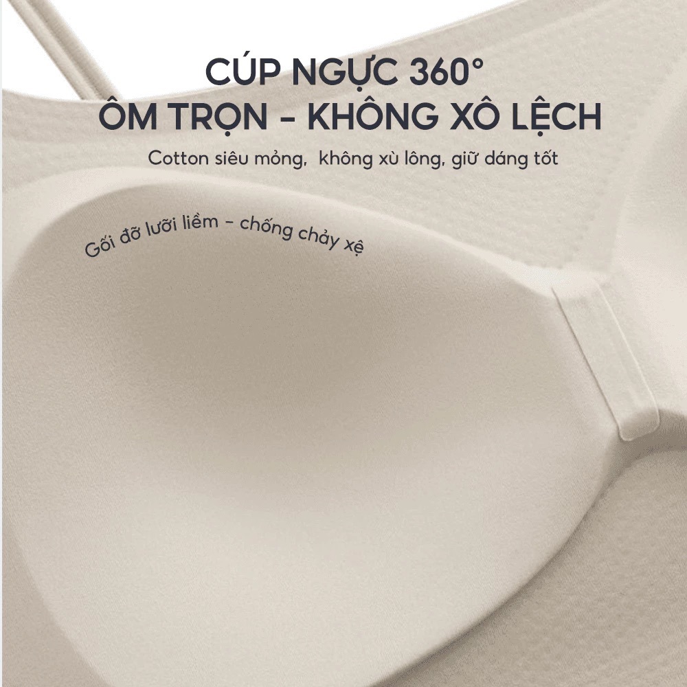 [SANTONY PIER N°5 x HƯƠNG GIANG] Áo hai dây  – Hương hoa sơn trà, mát lạnh HA, cotton siêu mỏng, kháng khuẩn - 5601