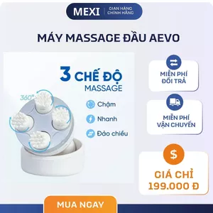 Máy Massage Đầu Cổ Vai Gáy AEVO Massager - Matxa Đầu Giải Toả Căng Thẳng, Mệt Mỏi