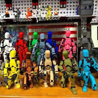[NEW2025] Mô Hình Robot Dummy in 3D Cao Cấp Cải Tiến Khớp Linh Hoạt, DIY Đồ chơi sáng tạo 2025 Bảo Hành Bởi Bobo