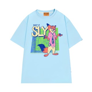 Áo Thun Hoạt Hình NGỐ TEE Zootopia 2 Nhân Vật Cảnh Sát Cáo Nick Wilde Vải Cotton 75 Mềm Mịn