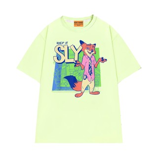 Áo Thun Hoạt Hình NGỐ TEE Zootopia 2 Nhân Vật Cảnh Sát Cáo Nick Wilde Vải Cotton 75 Mềm Mịn