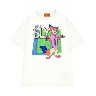 Áo Thun Hoạt Hình NGỐ TEE Zootopia 2 Nhân Vật Cảnh Sát Cáo Nick Wilde Vải Cotton 75 Mềm Mịn