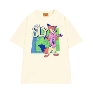 Áo Thun Hoạt Hình NGỐ TEE Zootopia 2 Nhân Vật Cảnh Sát Cáo Nick Wilde Vải Cotton 75 Mềm Mịn