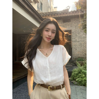 GiGi Top/By Cor/ Áo linen tay liền basic
