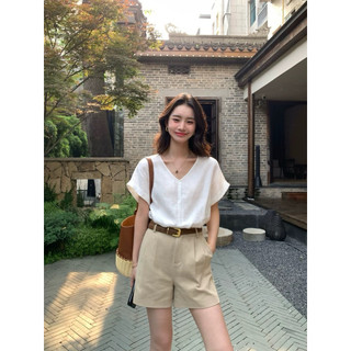 GiGi Top/By Cor/ Áo linen tay liền basic